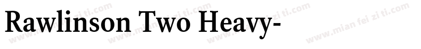 Rawlinson Two Heavy字体转换